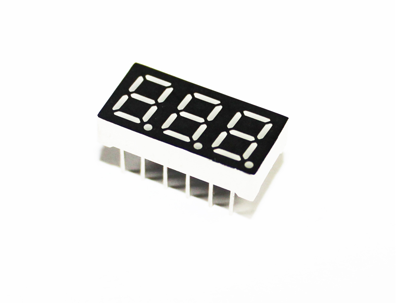 0.25" 3 digit blue color led digital display